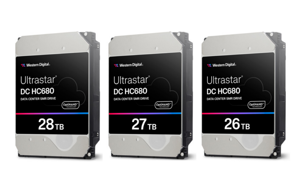 Disques durs Western Digital Ultrastar DC HC680 de 26 à 28 To