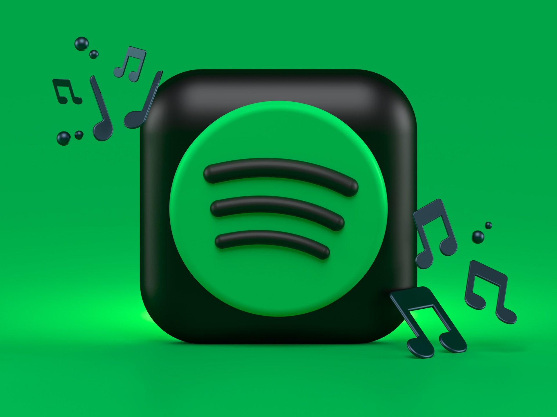 Logo Spotify avec notes de musique